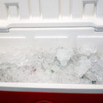 Ice in a cooler